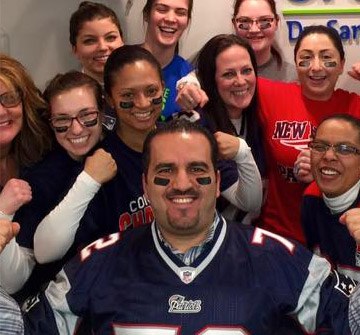 Dr. Alkhoury family and friends cheering on football team