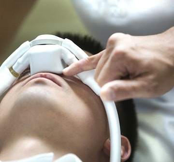 Dental patient getting  nitrous oxide