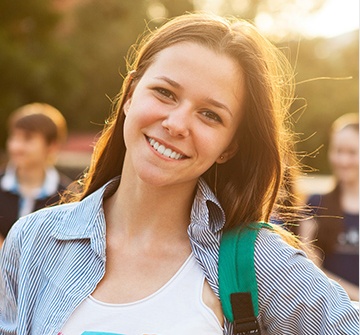 Smiling young woman