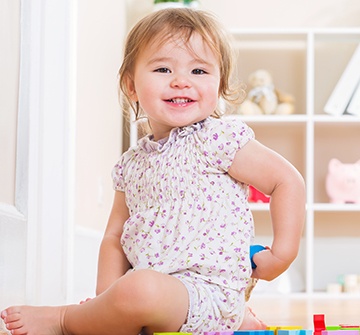 Smiling toddler