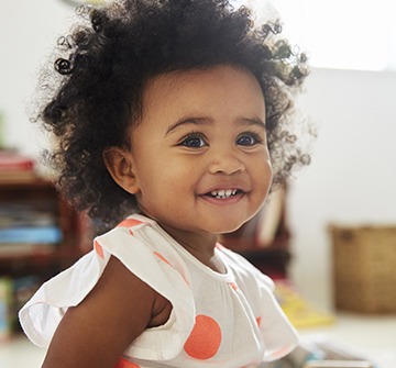 Little girl smiling